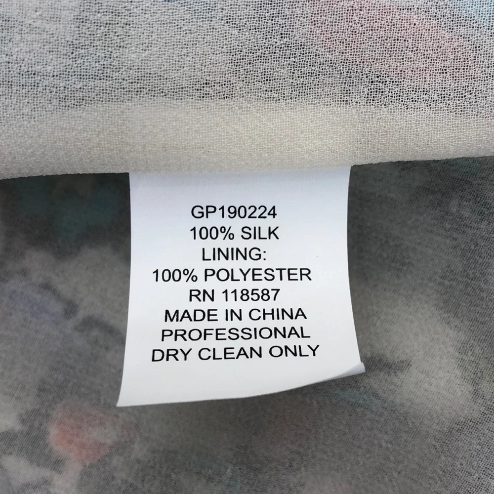 Jason Wu Grey Floral Print Silk Blouse - Picture 10 of 10